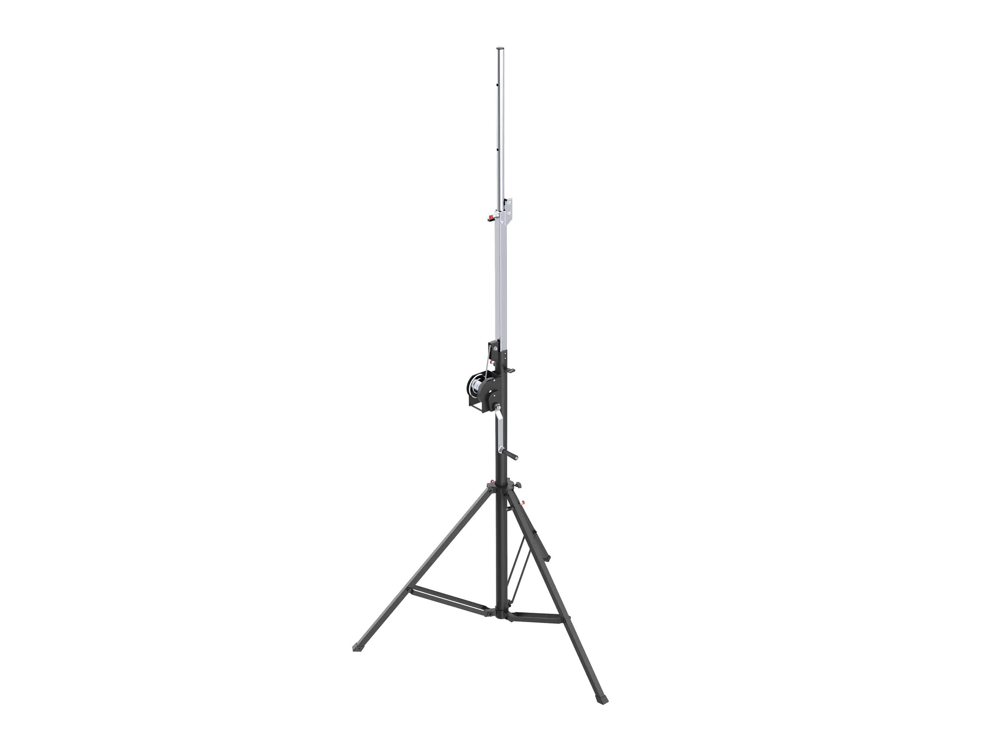 Wind Up Lighting Stand with 4M Max Height 80kg SWL and 35mm Pole