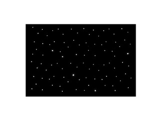 6m x 3m White LED Starcloth