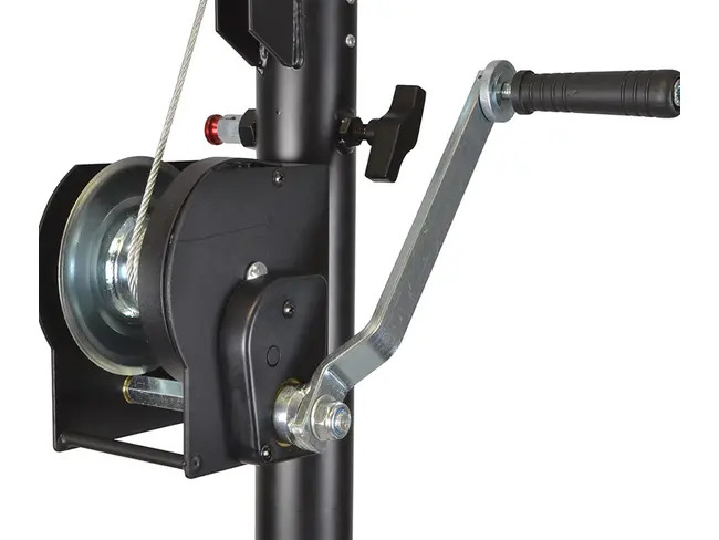 Wind Up Lighting Stand with 4M Max Height 80kg SWL and 35mm Pole